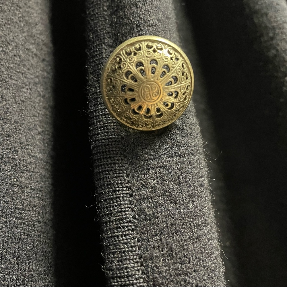 Andrea Jovine 100% Wool navy long sweater cardigan. - Picture 5 of 10
